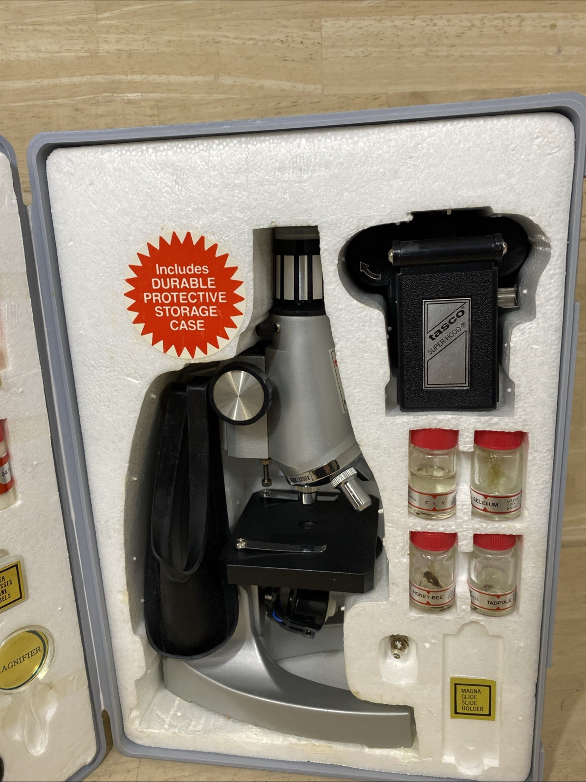 TASCO Microscope 1200 COMPLETE Unused Science Kit Lab