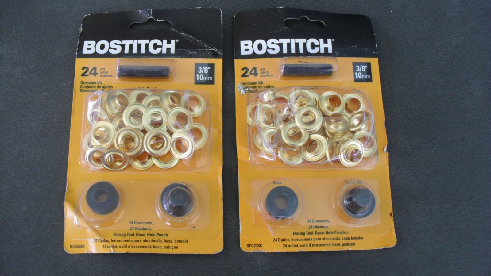 BOSTITCH BFG238K 24 Piece Grommet Kit, 3/8", 10mm (Qty 2)