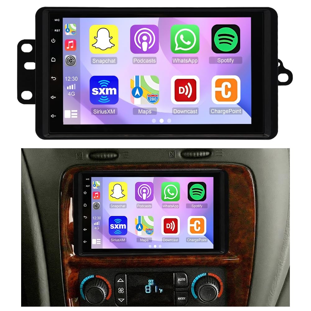 Car Stereo for Bravada 2002-2004 Wireless CarPlay Android Auto GPS 7 Touchscreen