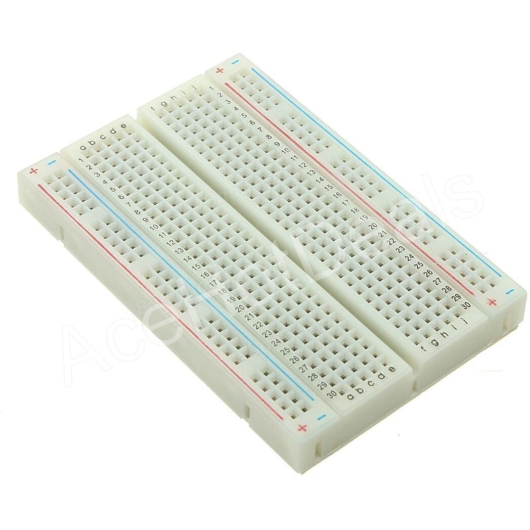 400 Contact Tie-Points Mini Solderless Electronic Test Deck Prototype Breadboard