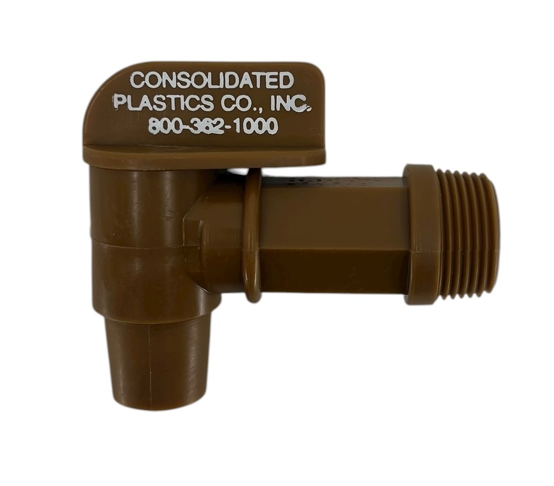 Consolidated Plastics Flo King Plastic Drum Faucet 3/4" MPT - Spigot-3/4"