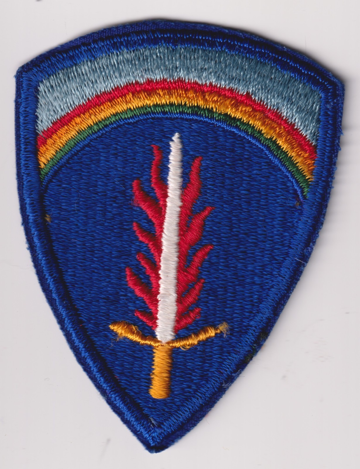 US Army Europe patch 1960s-1970s make US made blue cloth borders