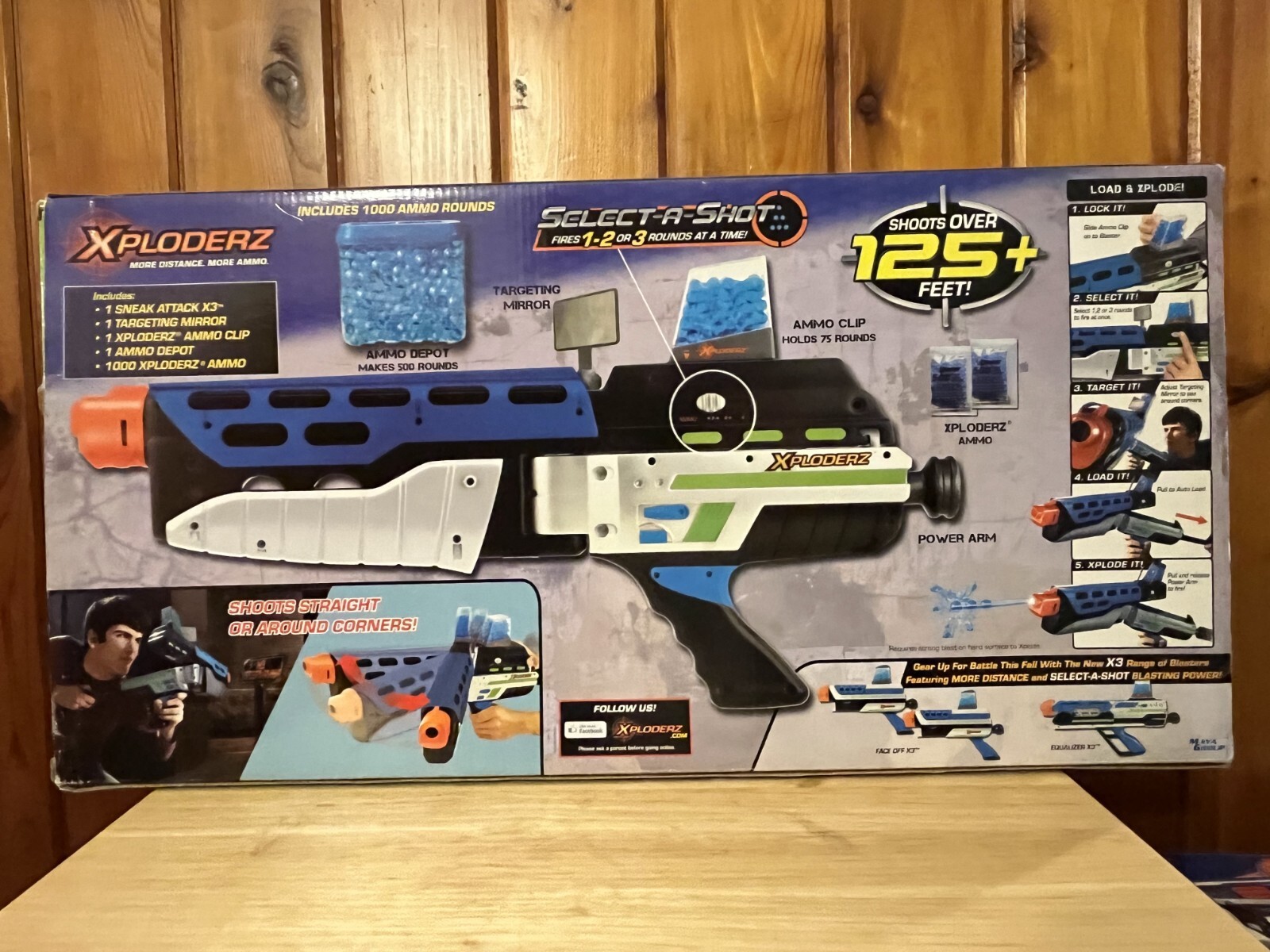 Xploderz X3 Sneak Attack Blaster New sealed box.