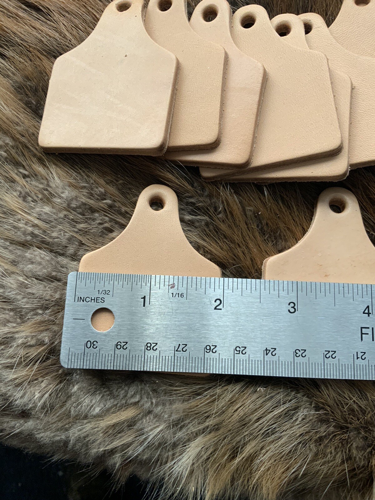 leather cow tag key fob blanks, 8 Ounce Veg Tan, Tooling, Craft, Fobs, Set Of 50