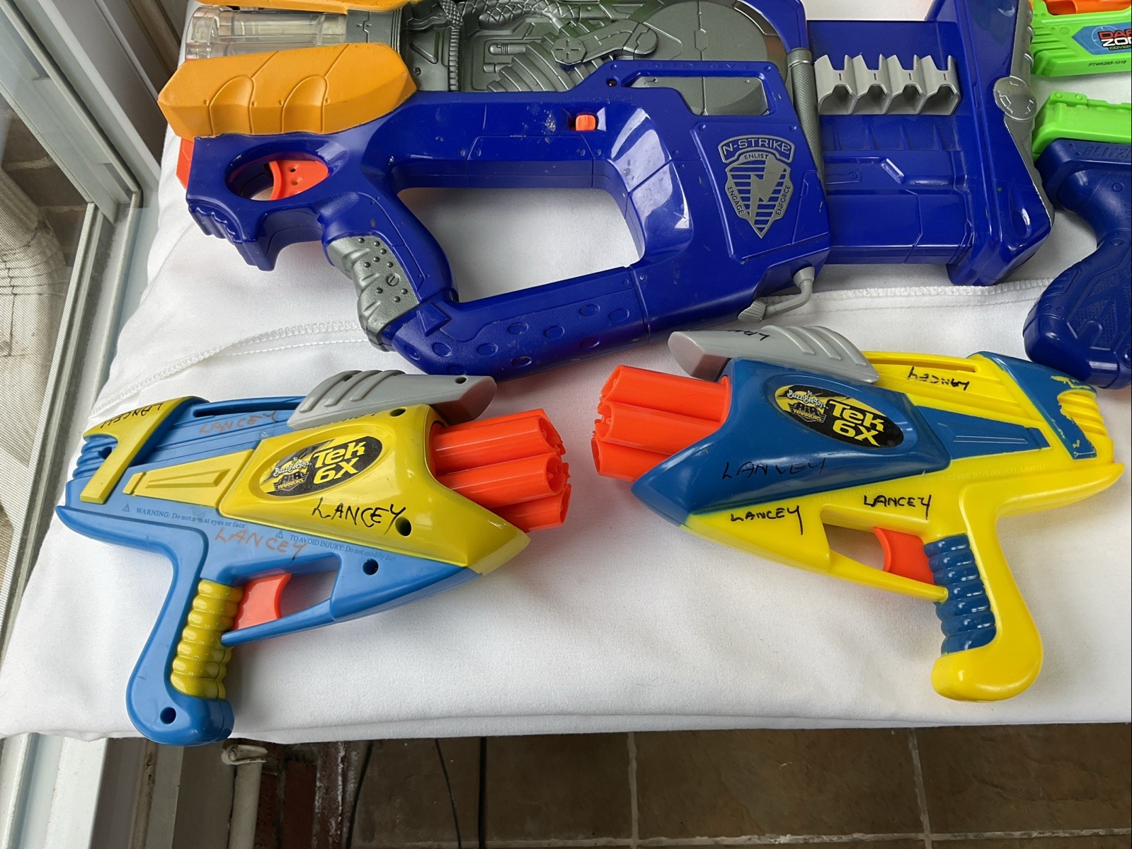 8-Dart Zone/Nerf/Buzz Bee/Assorted Soft Dart Guns Lot TESTED