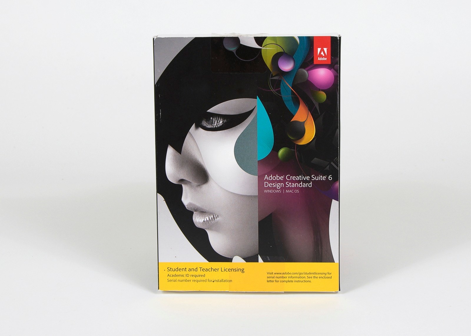 Adobe Creative  Suite 6 Design Standard, Mac and Windows, no serial numbers