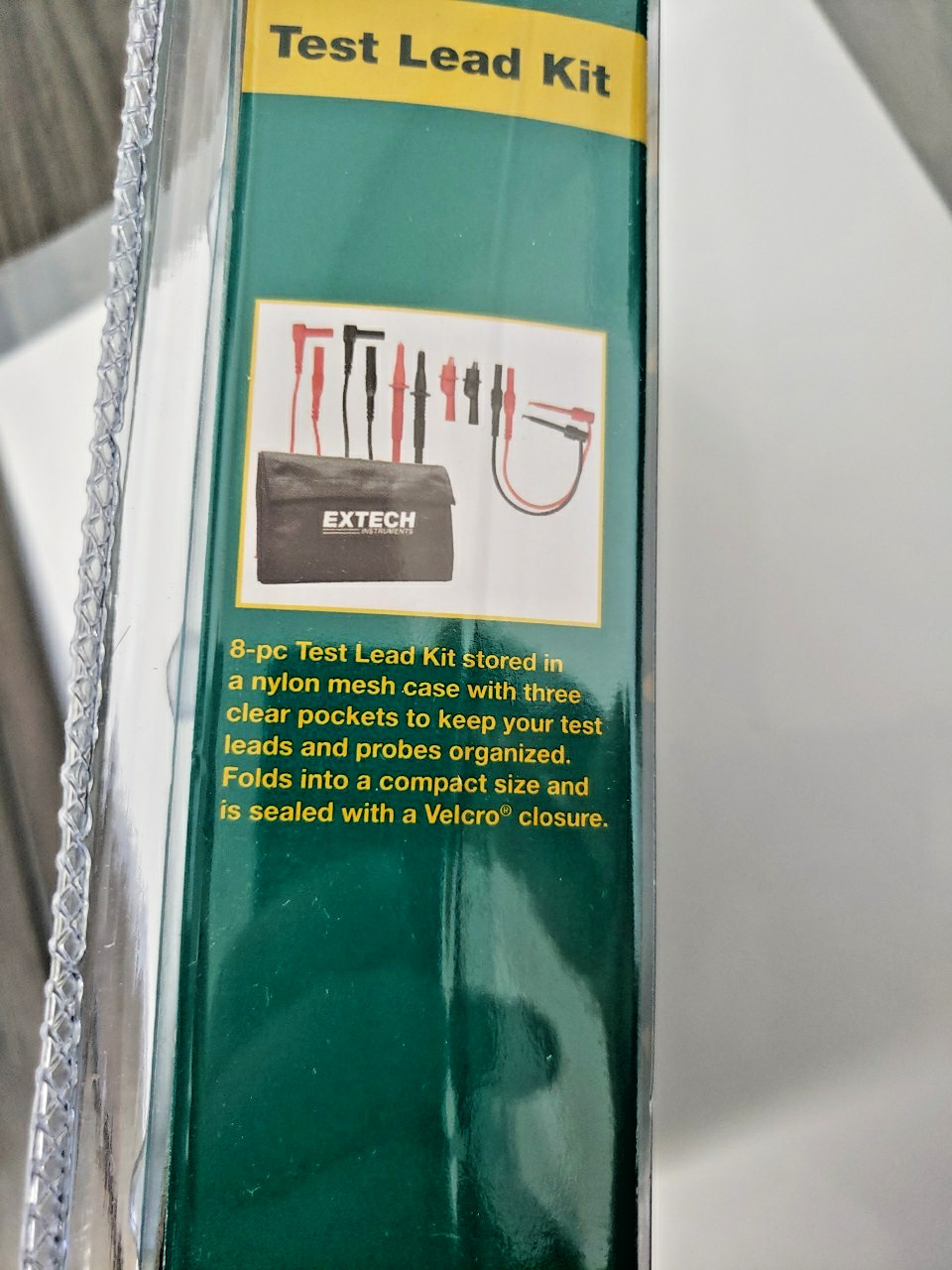 Extech TL809: Electronic Test Lead Kit 8-piece test lead kit