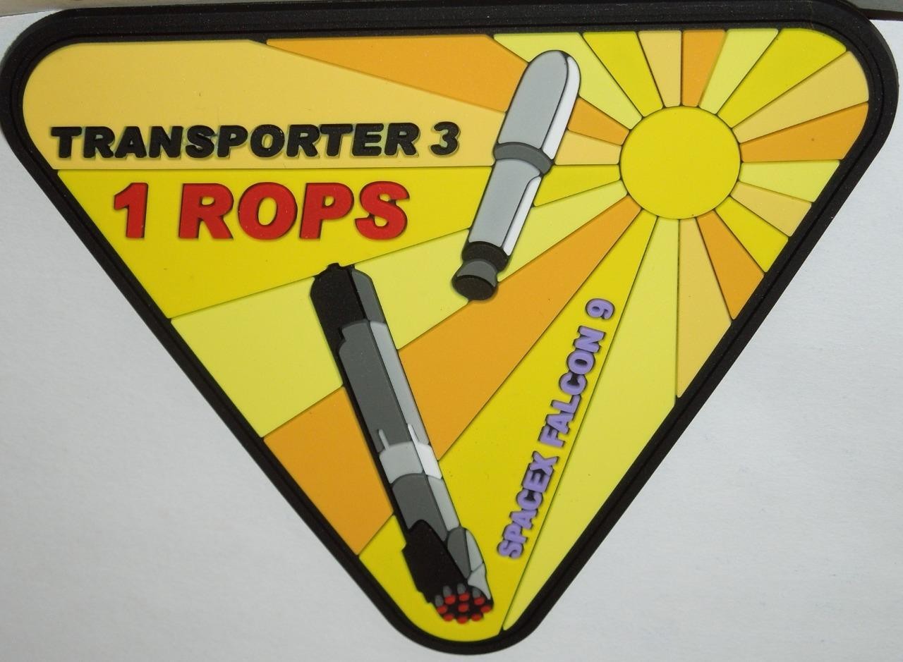 TR-3 FALCON 9 SPACE X TRANSPORTER-3 PATCH 1 ROPS