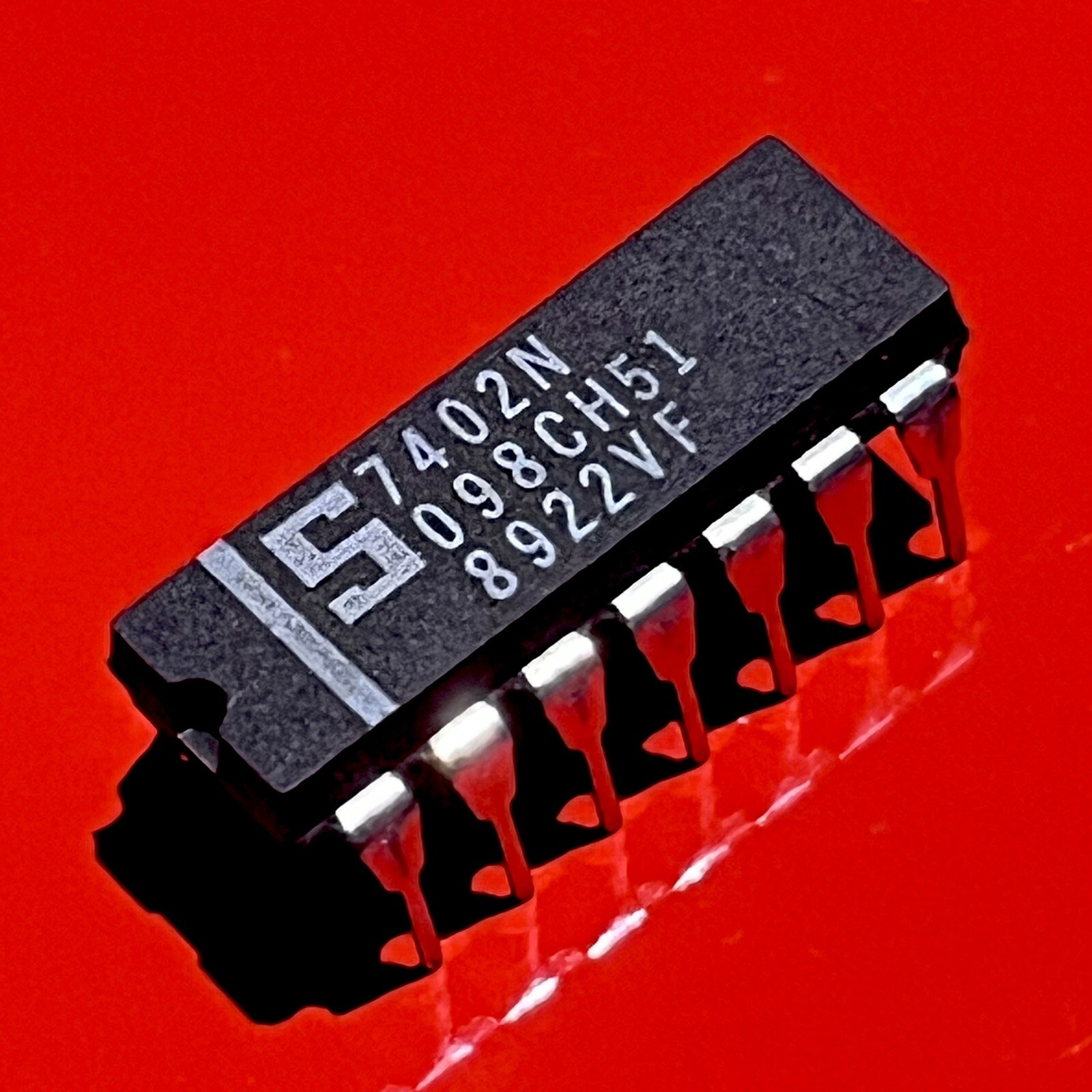 [1x] 7402N Signetics Quadruple 2-input NOR Gate IC PDIP-14