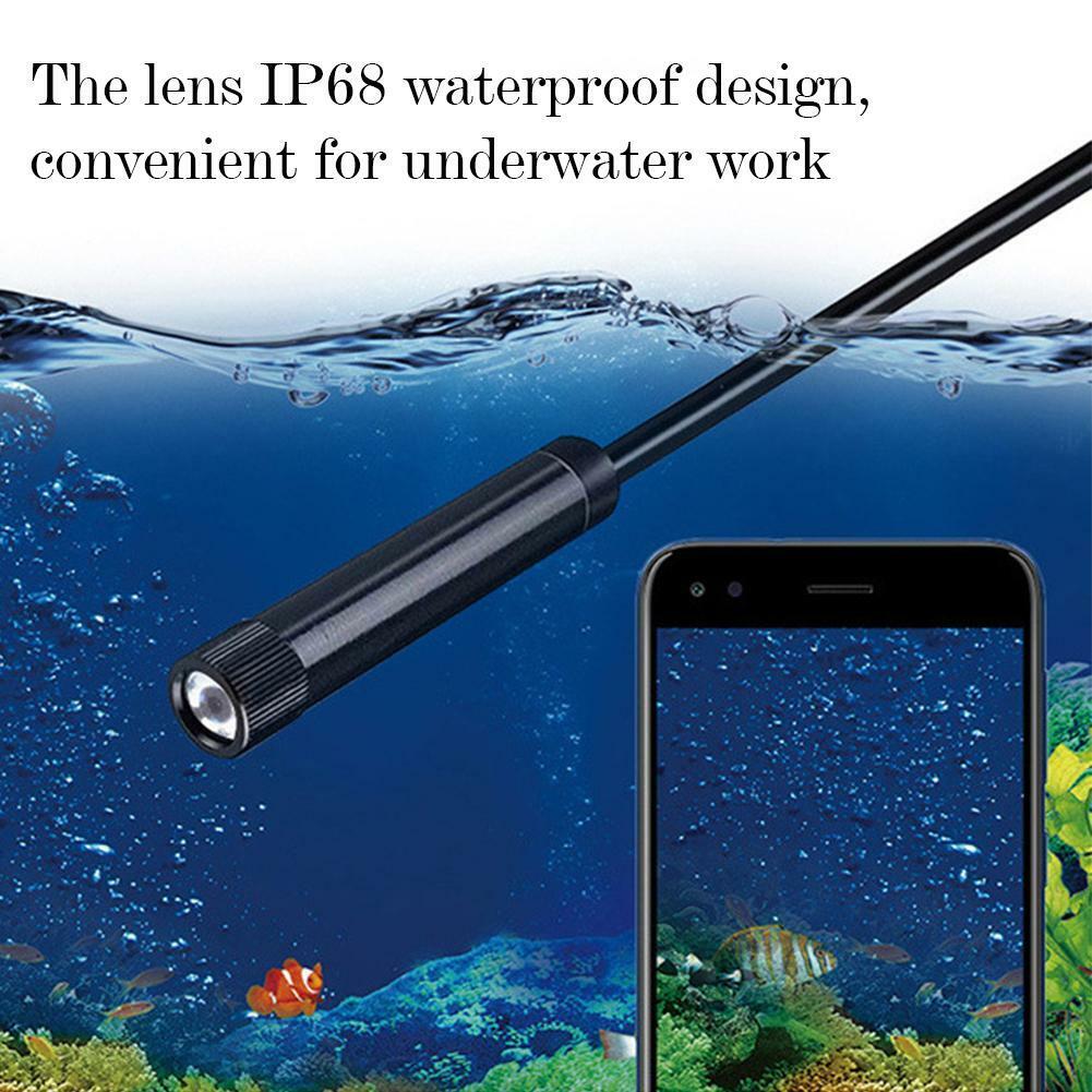 7MM USB Snake Endoscope Borescope For Android Type C HD Inspection Camera Scope