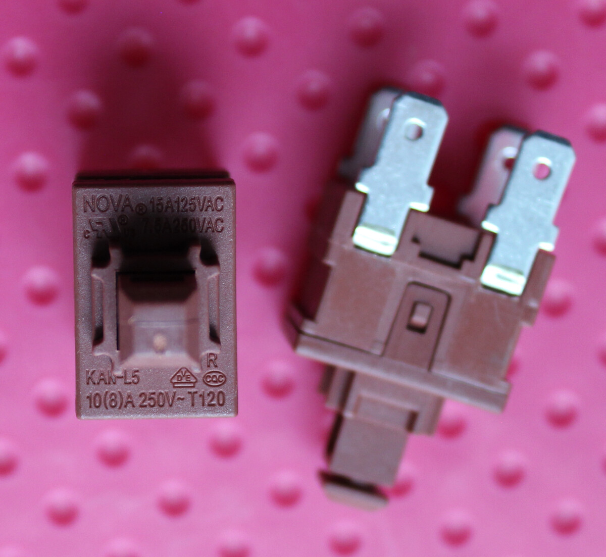 1pcs KAN-L5 Power Switch Push Botton 7.5A 250VAC 4 Pin ON OFF T120 NEW