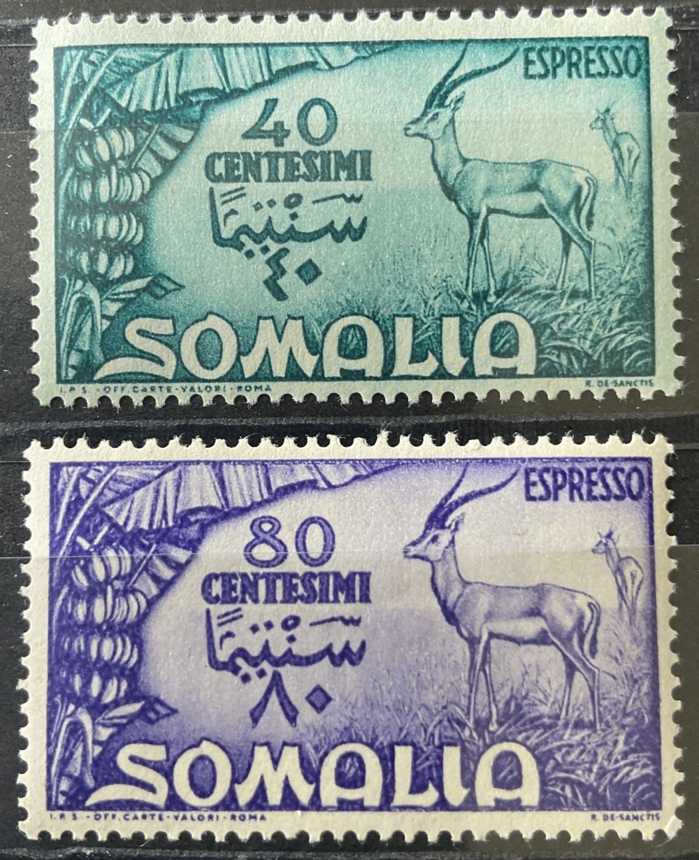 ITALIAN SOMALIA 1950 266-267 ** MNH FLAWLESS SET (06989