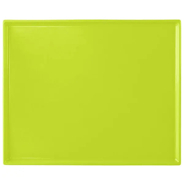TableCraft CW2112LG Rectangular Half Size Cooling Serving Tray - Lime Green