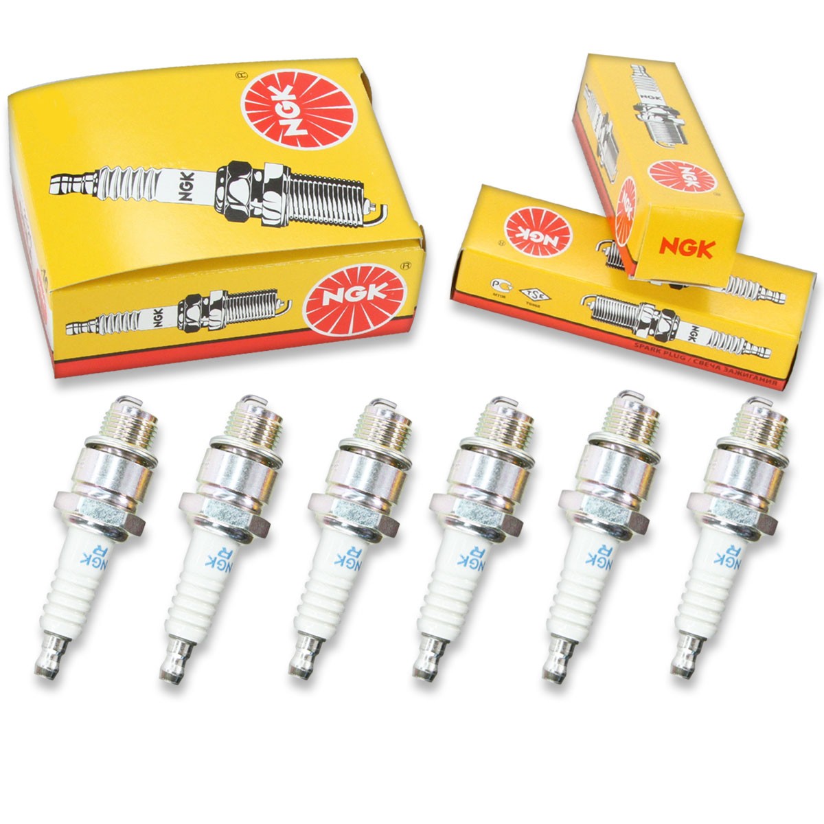 6pcs NGK 4522 Standard BR9HS Snowmobile Spark Plug Tune Up Kit Set jq