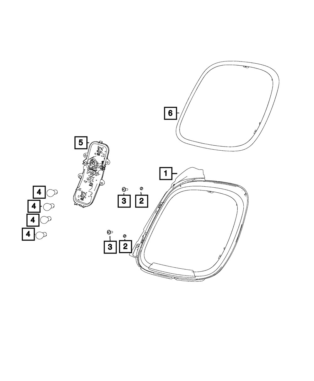 Genuine Mopar Lamp Socket 68290191AA