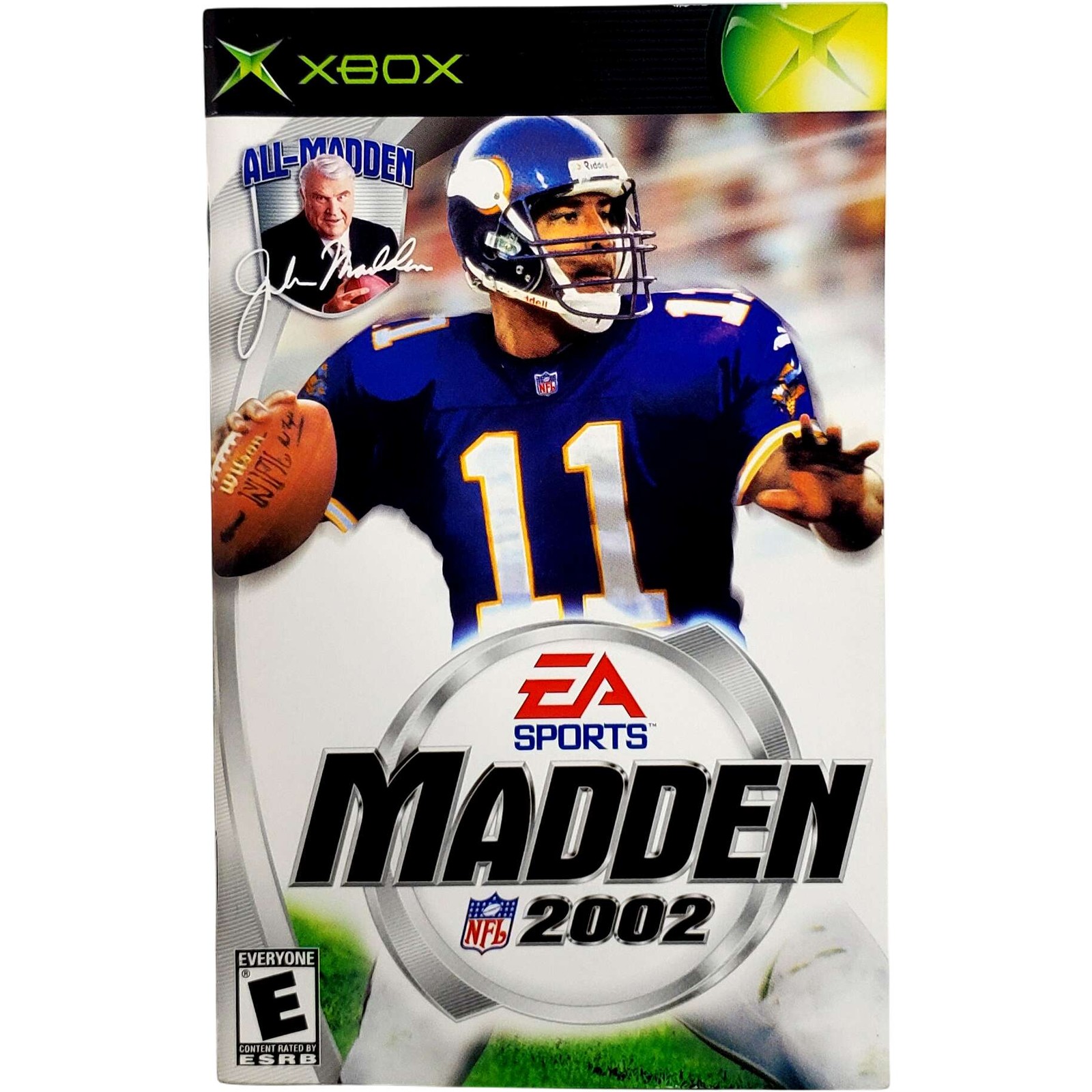 (Manual Only) Madden 2002 - Microsoft Xbox Excellent Tested Original