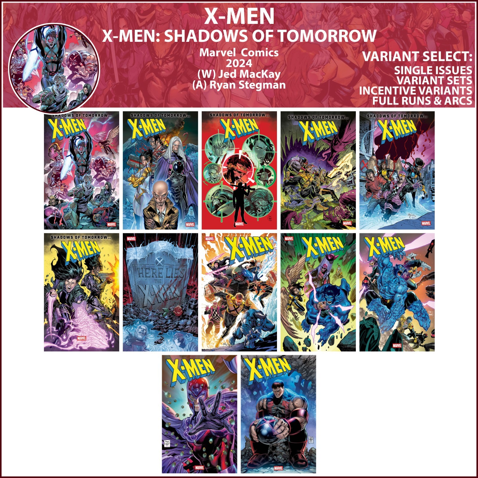 X-Men (2024) #23-25 26 27 28 29 30 31 32 33 34 Annual Marvel Comics COVER SELECT