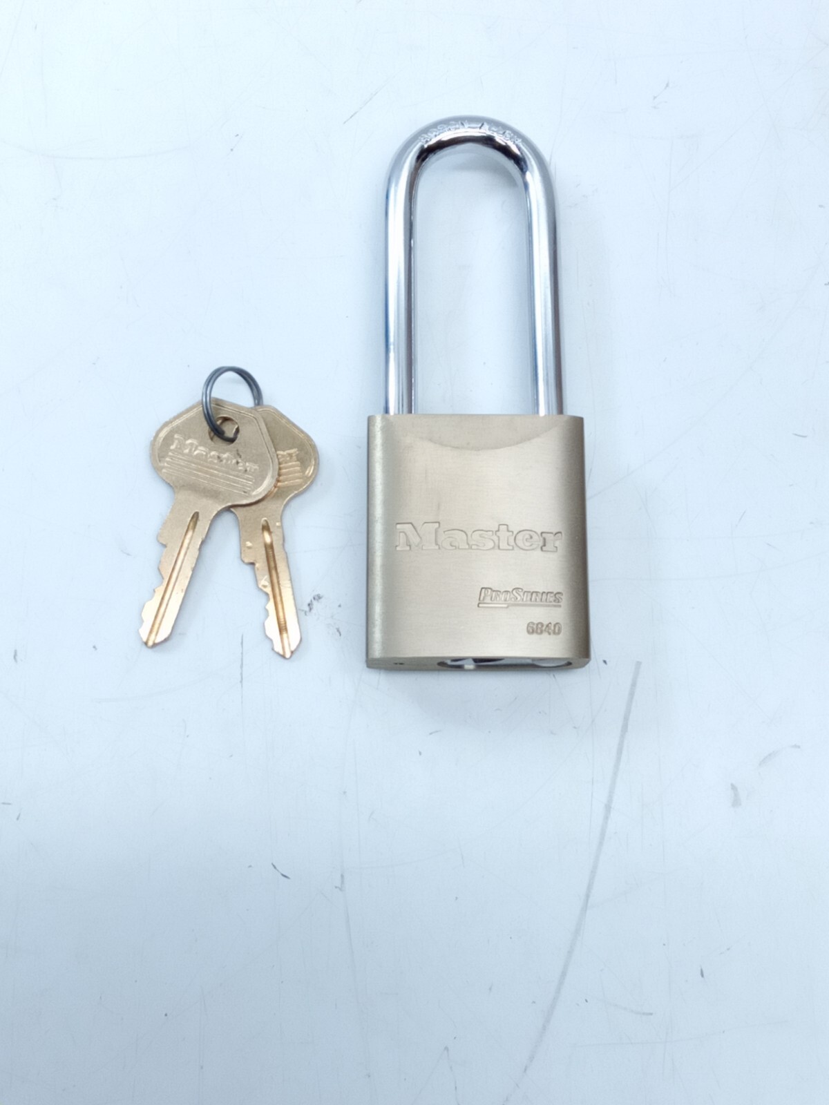 Master Lock Brass Padlock Pro Series 6840 Keyed - Comes With 2 Keys