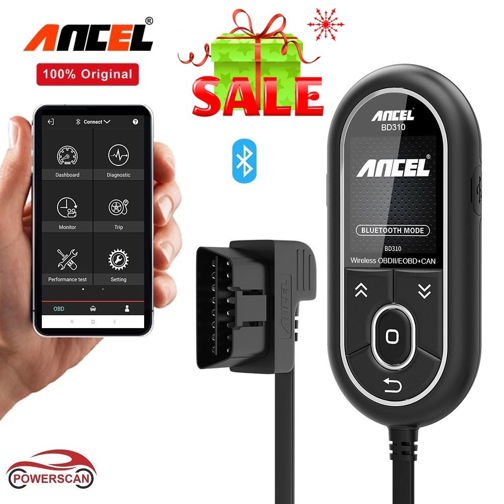 Ancel BD310 Bluetooth OBDII Scanner 3 in 1 Gauge Diagnostic Tool For Android IOS