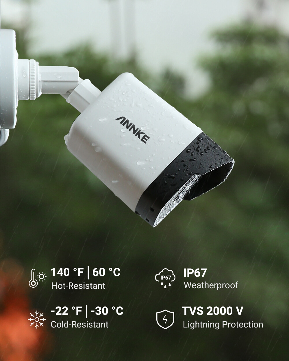 ANNKE HD 5MP PoE Security Camera C500 IP Network Outdoor 100ft EXIR Night Vision