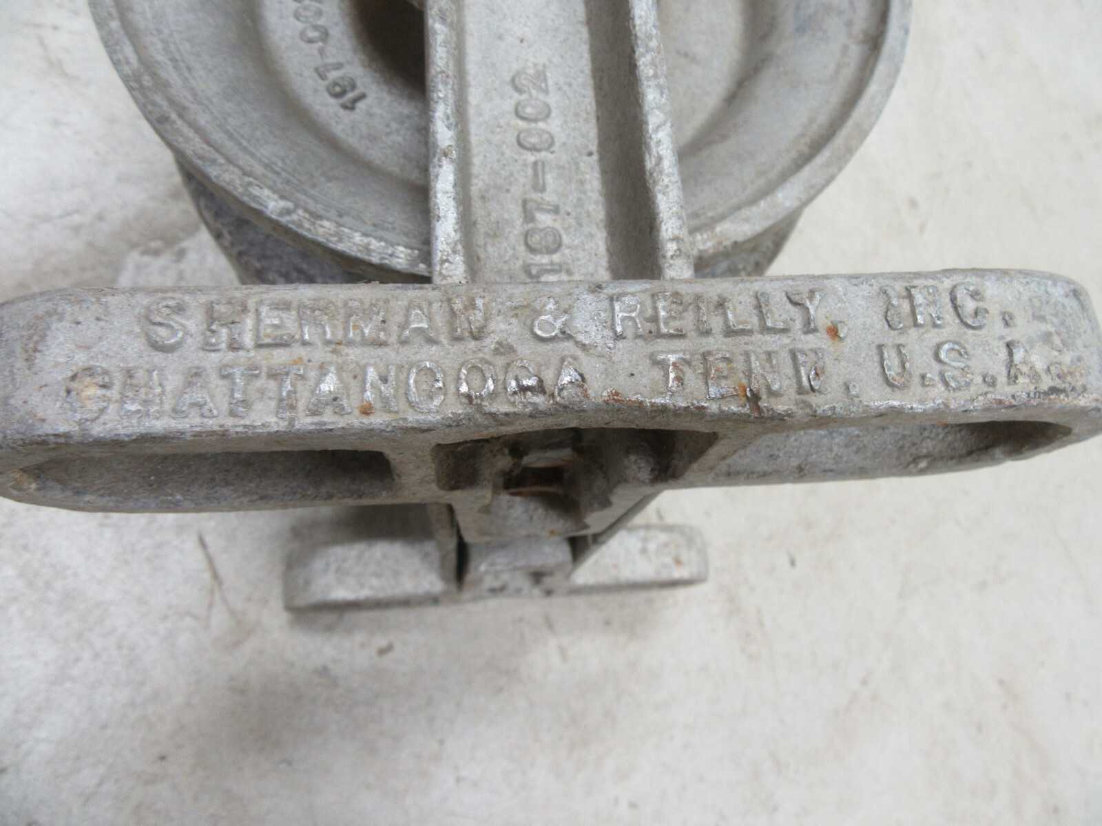 6" Sherman Reilly 3 Stringing Sheave Cable Block Pulley Snatch Lineman Tool