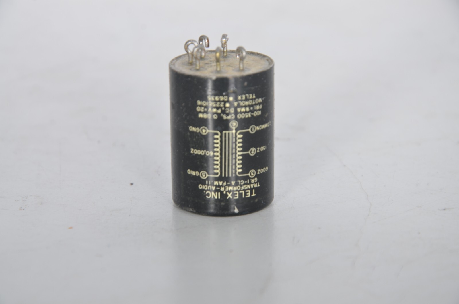 Vintage Telex Motorola Triad Audio Tranformer D6935 225C1016 100-3500 CPS Used