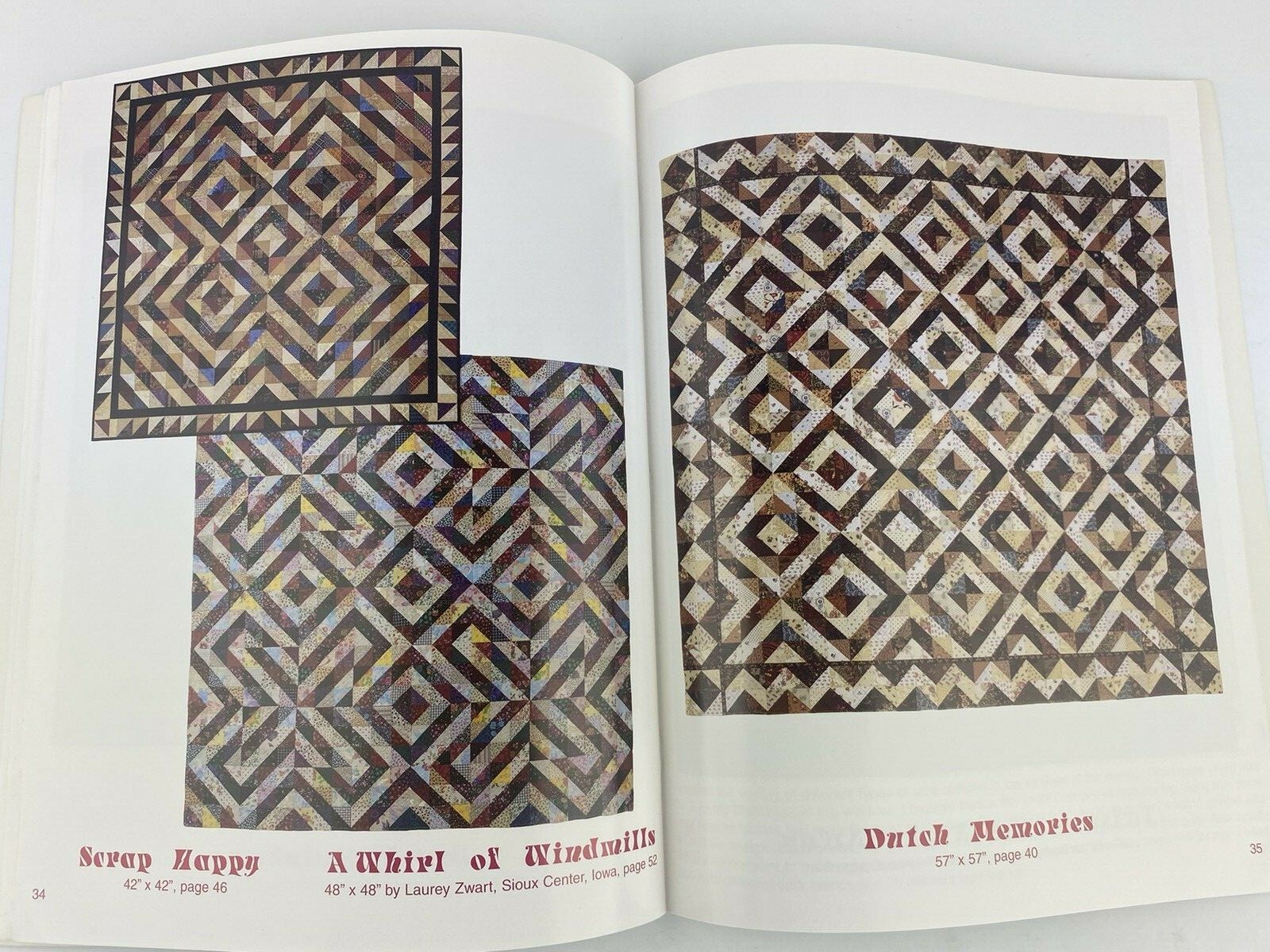 Terrific Triangles Shelly Burge Quilt Quilting Patterns Book 1995 SIGNED