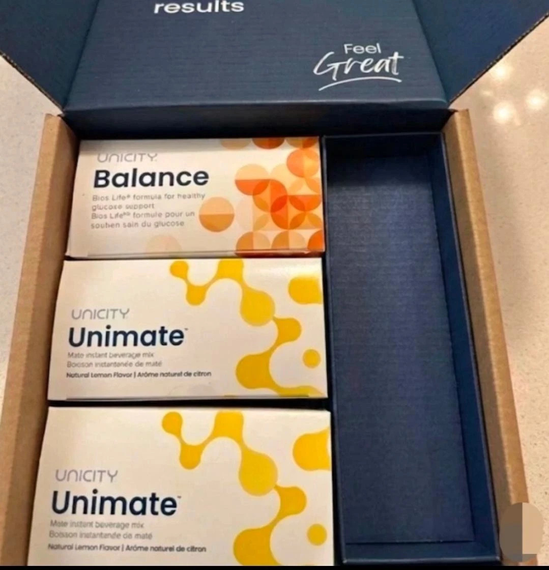 Unicity Unimate lemon 60 Pkt And 30 Balance 09/27 SEALED FREE SHIPPING