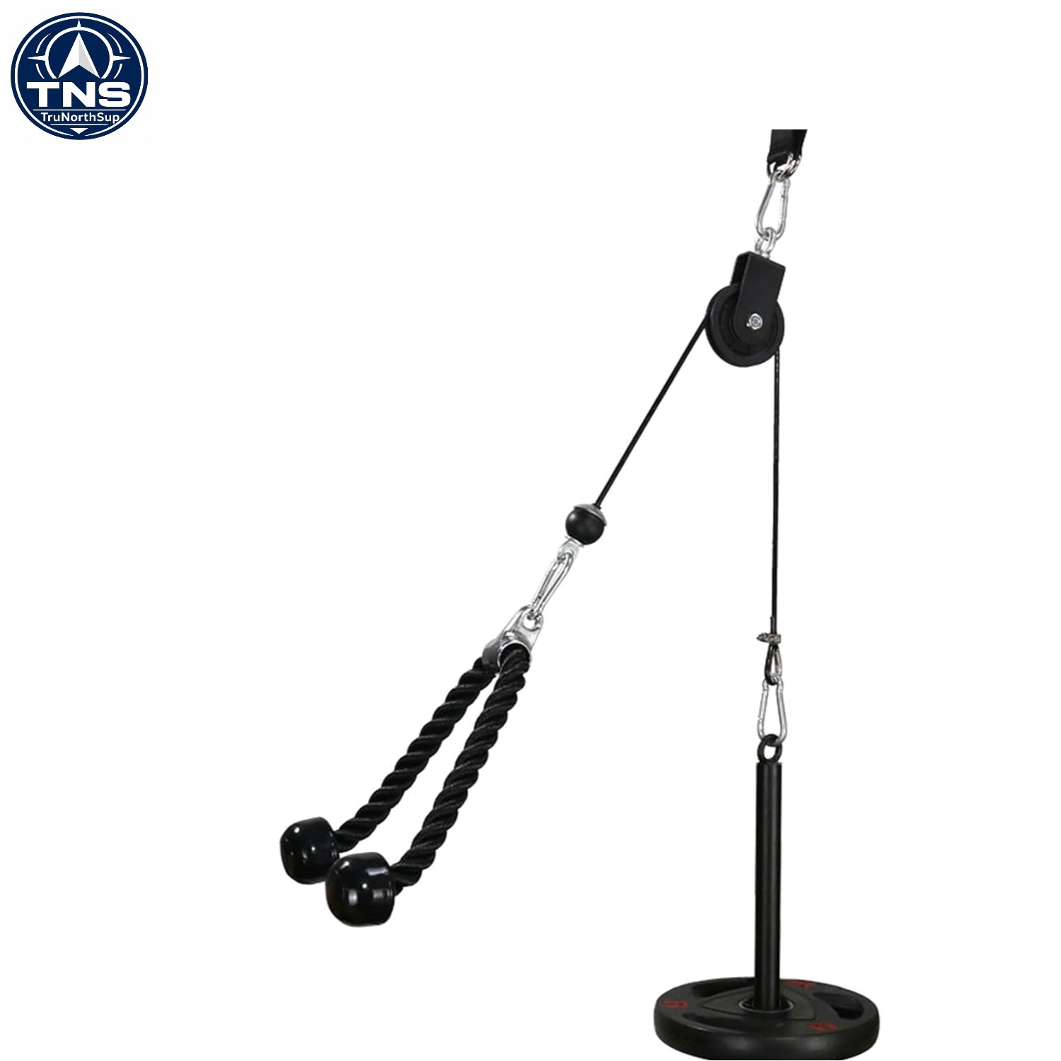 Lat Pulldown Cable Machine Pulley Set for Home Gym, 100kg Capacity, Alloy Steel