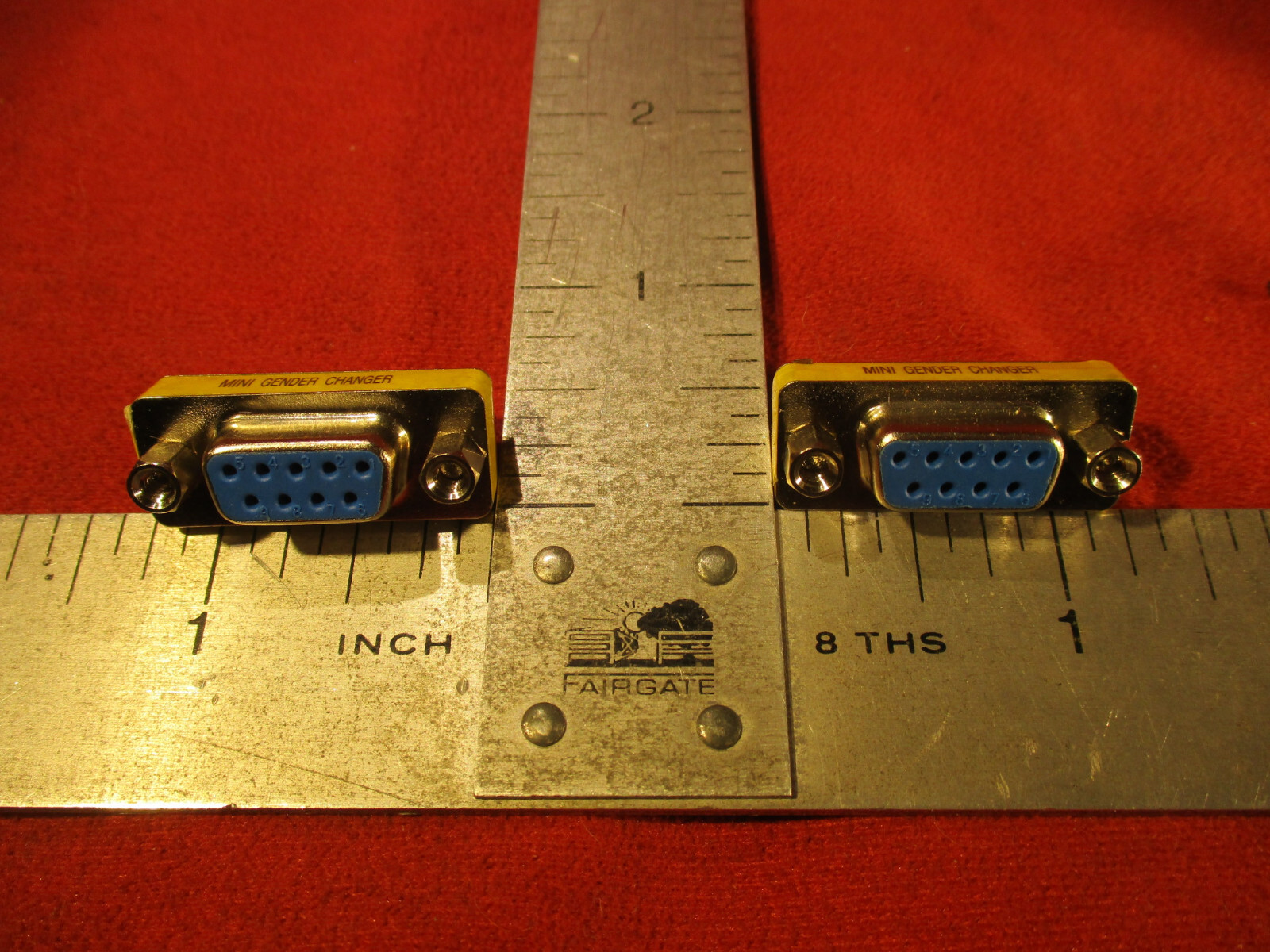 DB9 RS232 Serial Gender Changer GC9SF Slimline Adapter Female to Female LOT OF 2