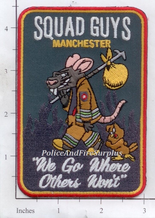 Connecticut - Manchester Squad Guys CT Fire Dept Patch