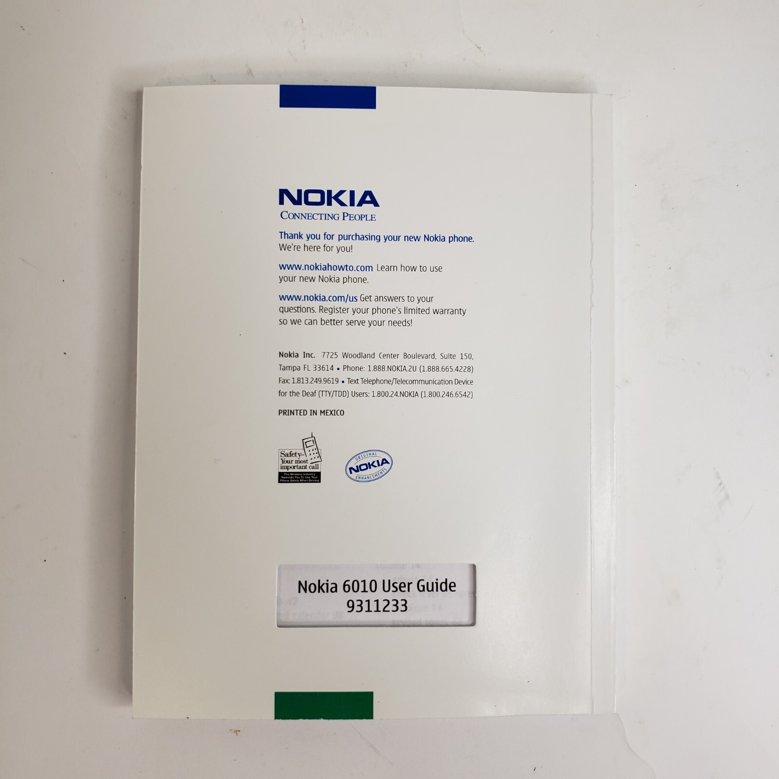 2004 Nokia 6010 User Guide 9311233