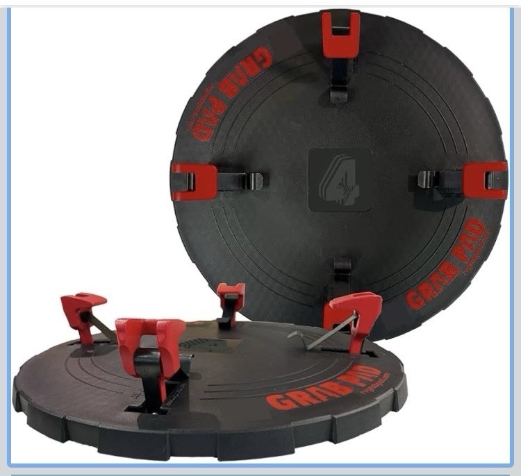 4Mavericks Universal RV/Trailer Permanent Jack Pad- Grab Pad /Large (1 Box- Set)