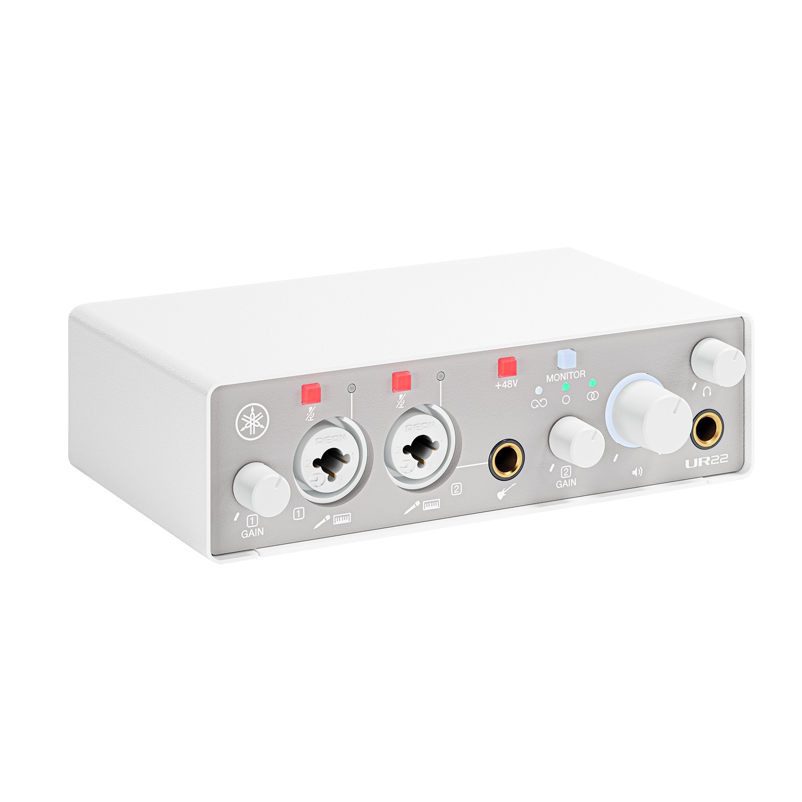 Yamaha Pro Audio UR22MK3 W White Audio Interface with Cables Package
