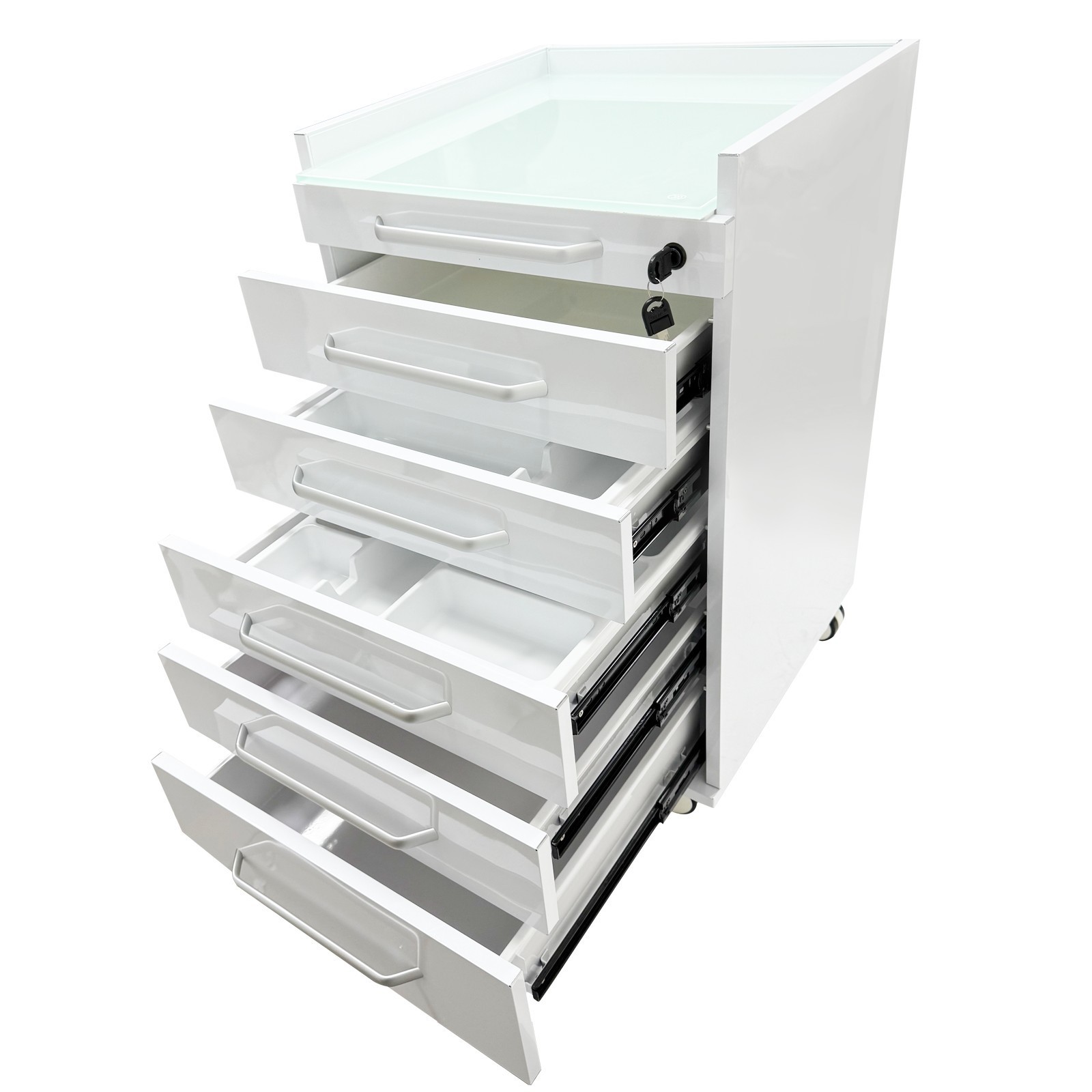 5 Drawers Medical Special Storage Cabinet Offical Moving Side Cabinet Stainless