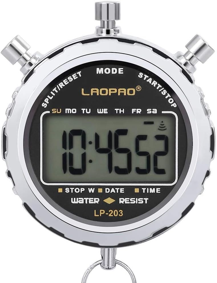 Melt Stopwatch, Clock Daily Rainproof Digital Timer for Sports Match,Competition