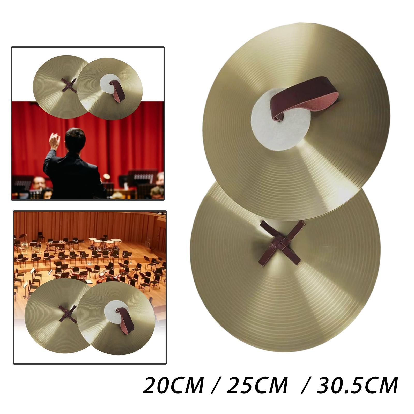 Crash Cymbals Pair Rhythm Beat Musical Instrument Percussion Alloy Hand Cymbals