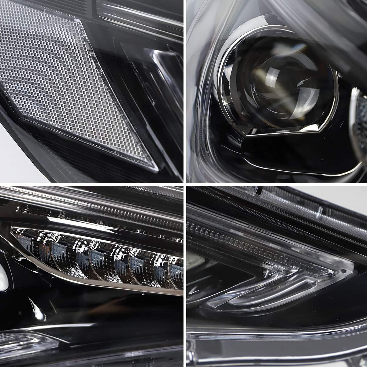 For 2011-2014 Hyundai Sonata VLAND Headlights+Tail Lights+LED Kits w/Sequential