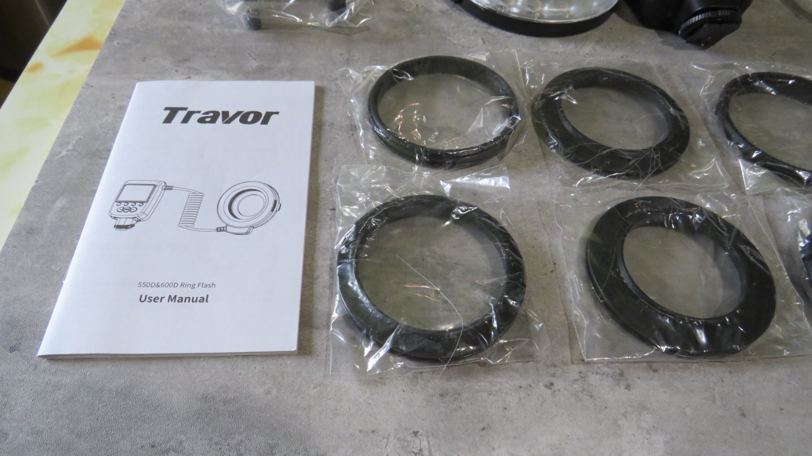 Travor Macro LED Ring Flash Light with LCD Display Power Control