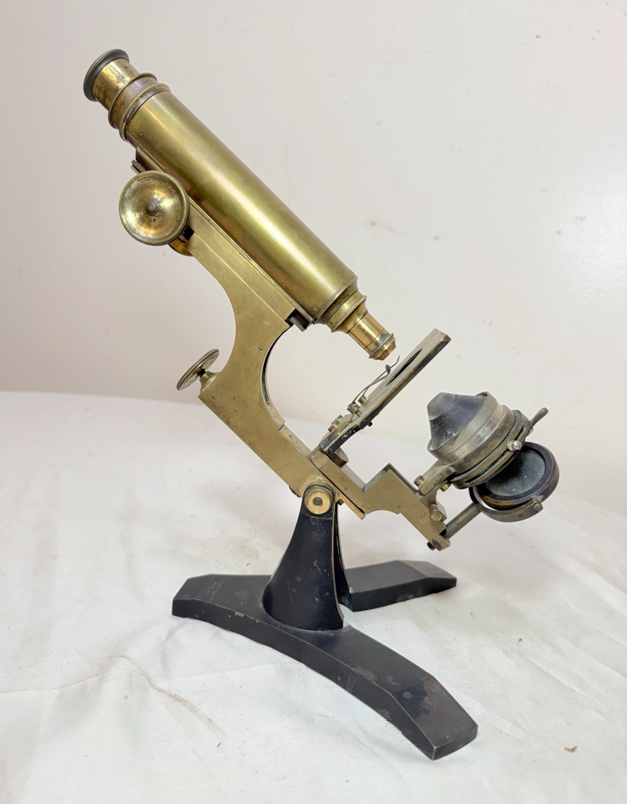 Rare Antique 1876 J Zentmayer Philadelphia USA brass lab microscope 19th century