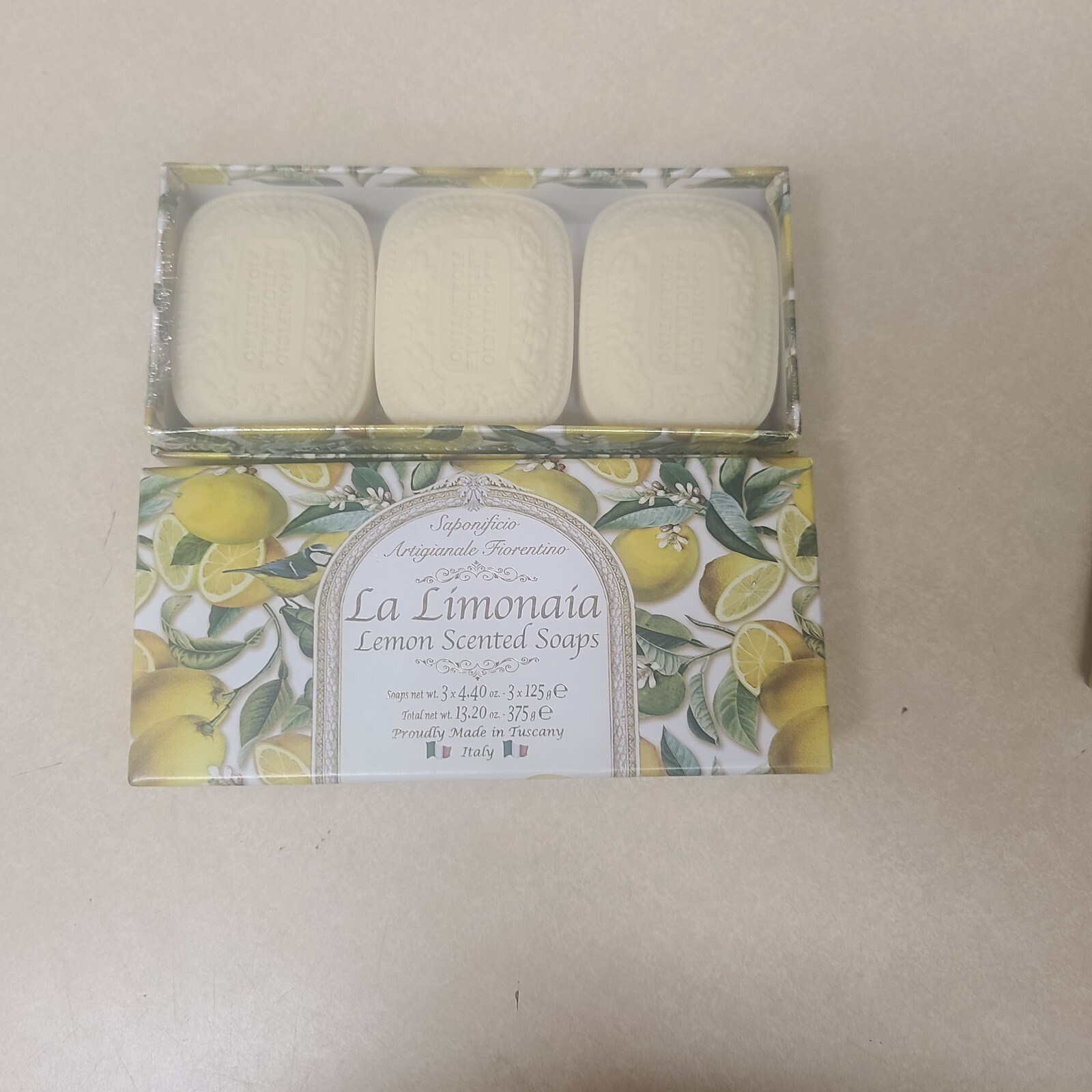 Saponificio Artigianale Fiorentino Lemon Scented Soaps (3) SEALED