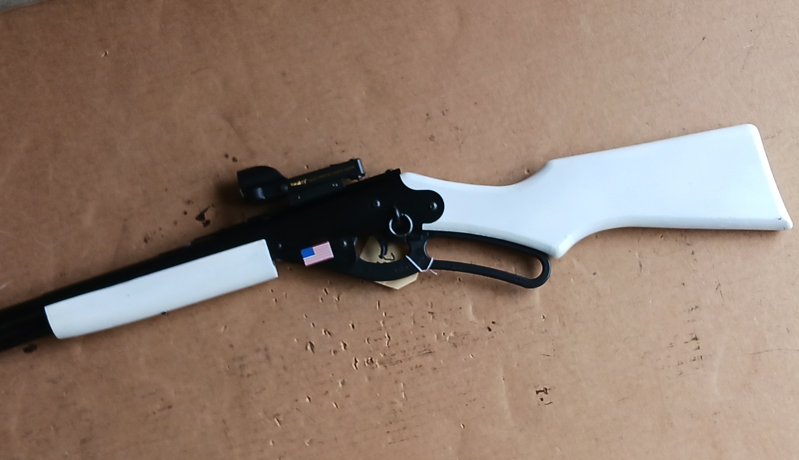 Daisy model 1938B, Red Ryder BB gun , Custom , Electronic scope WHITE #293