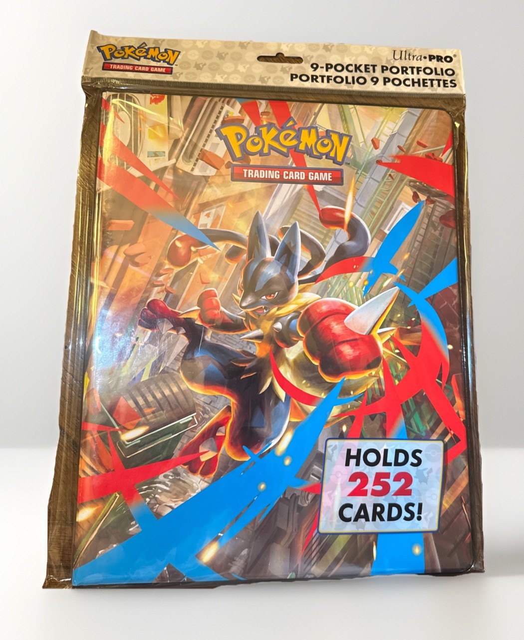 Ultra PRO Pokémon 9-Pocket Binder Lucario Mega Evolution Holds 252 Cards NEW