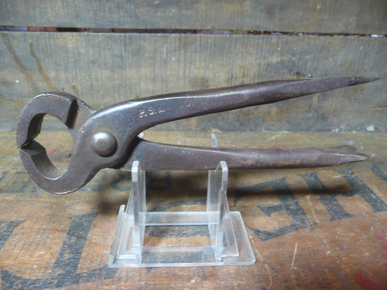 Vintage P.S. & W. Blacksmiths, farrier tool, 6"