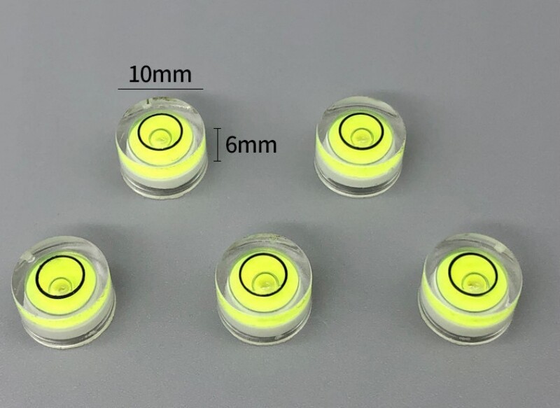 30Pcs Round Bubble Mini with Round Level High Precision 10x6mm