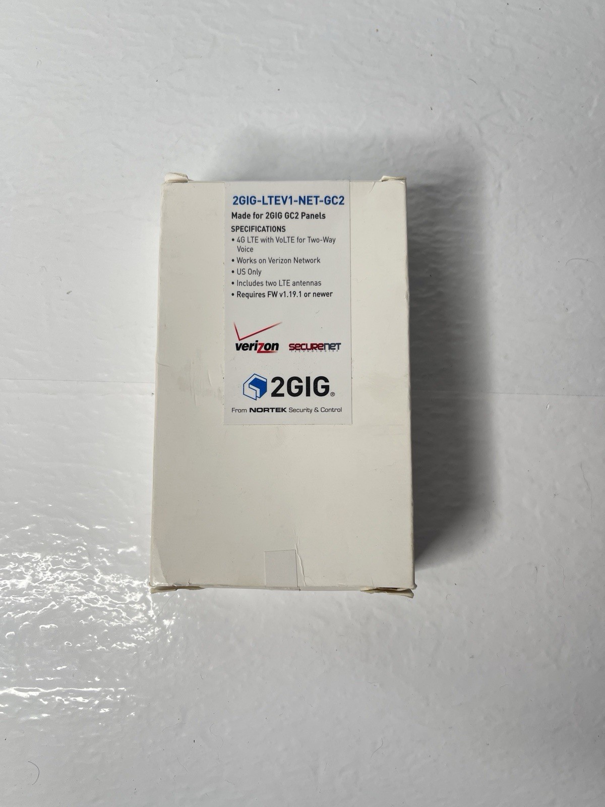 2Gig Alarm Communicator 4G LTE Cell Radio SecureNet 2GIG-LTEV1-NET-GC2 Verizon