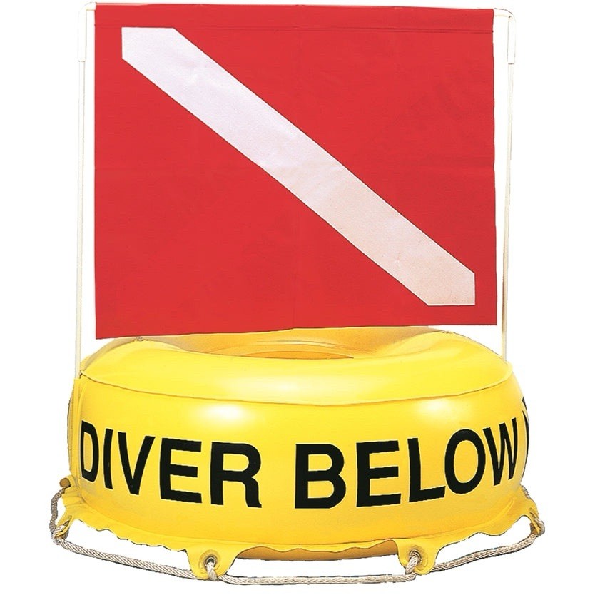 Innovative Scuba Concepts Inflatable Flag - N - Float Diver Below Marker