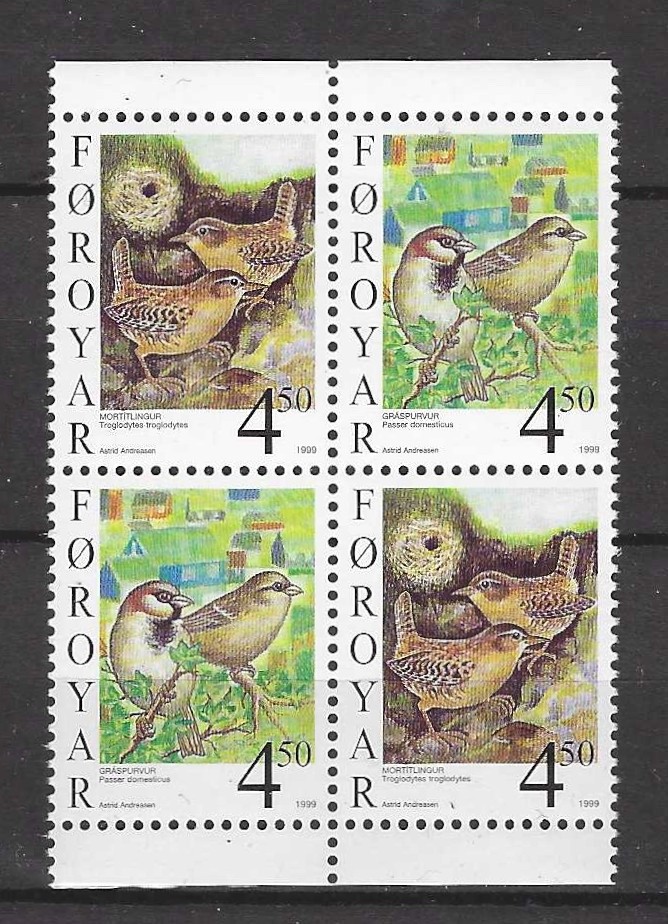 Faroe Islands  1999 birds MNH (c105)