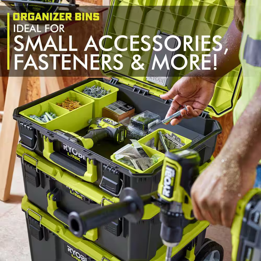 22.2 In. LINK Rolling Tool Box with LINK Medium Tool Box