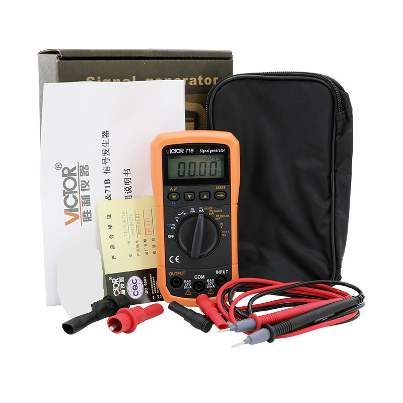 DC V/mA Thermocouple K/E/J/T/B/R/S/N Signal Generator Source Simulator 24V Loop
